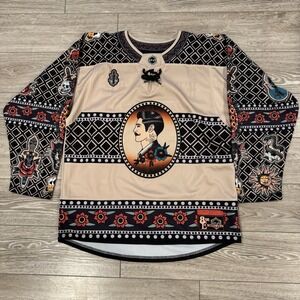 Elev808 Designs Festival Hockey Jersey Medium Tattoo Art Rave Streetwear